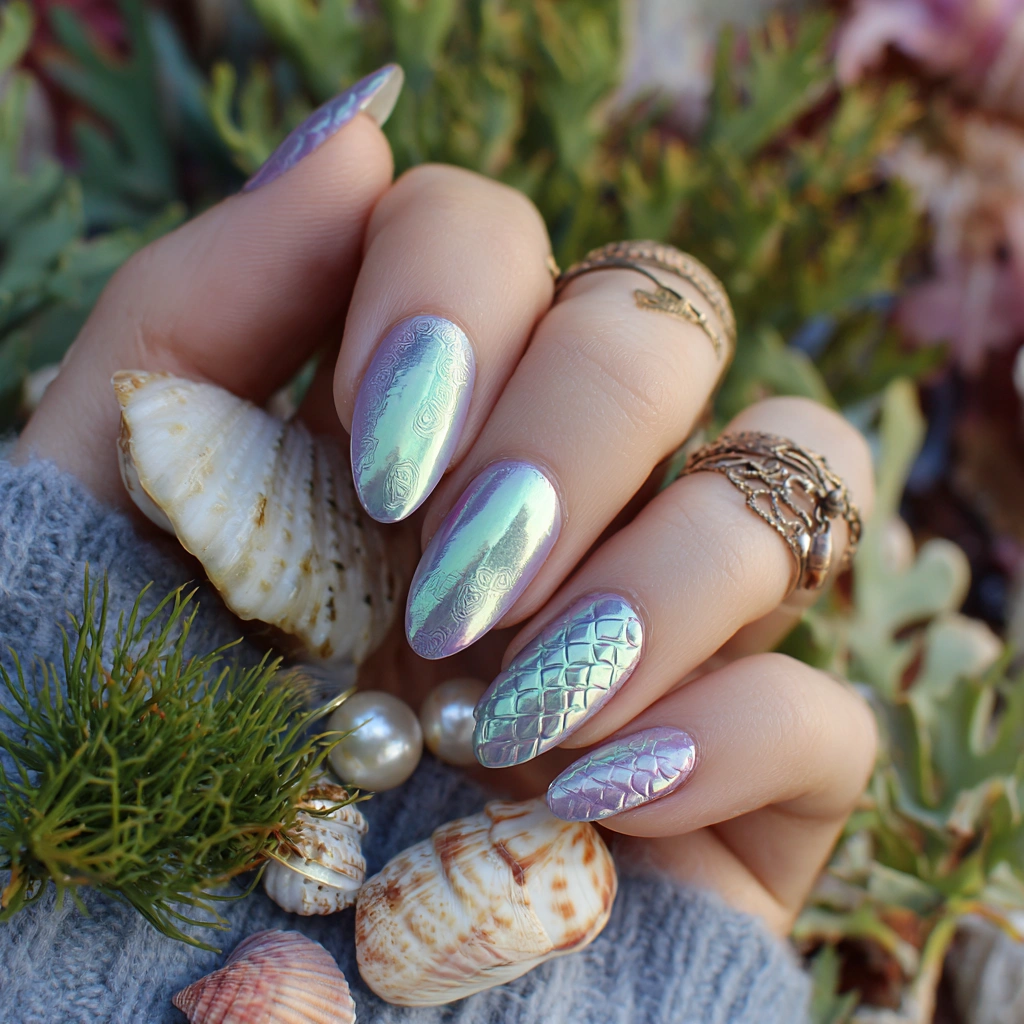 Mermaid Glaze Nails