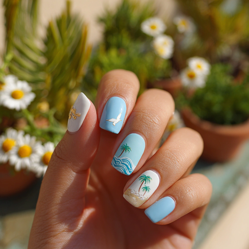 Ocean Breeze Nails