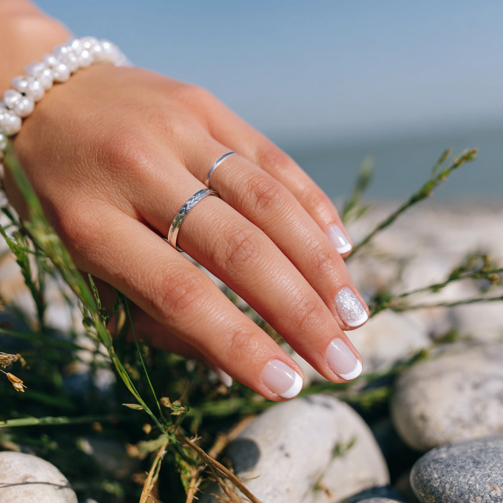 Sea Salt French Nails