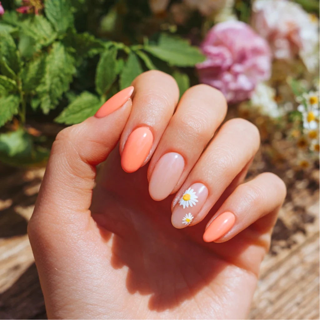 Soft Peach Floral Pop