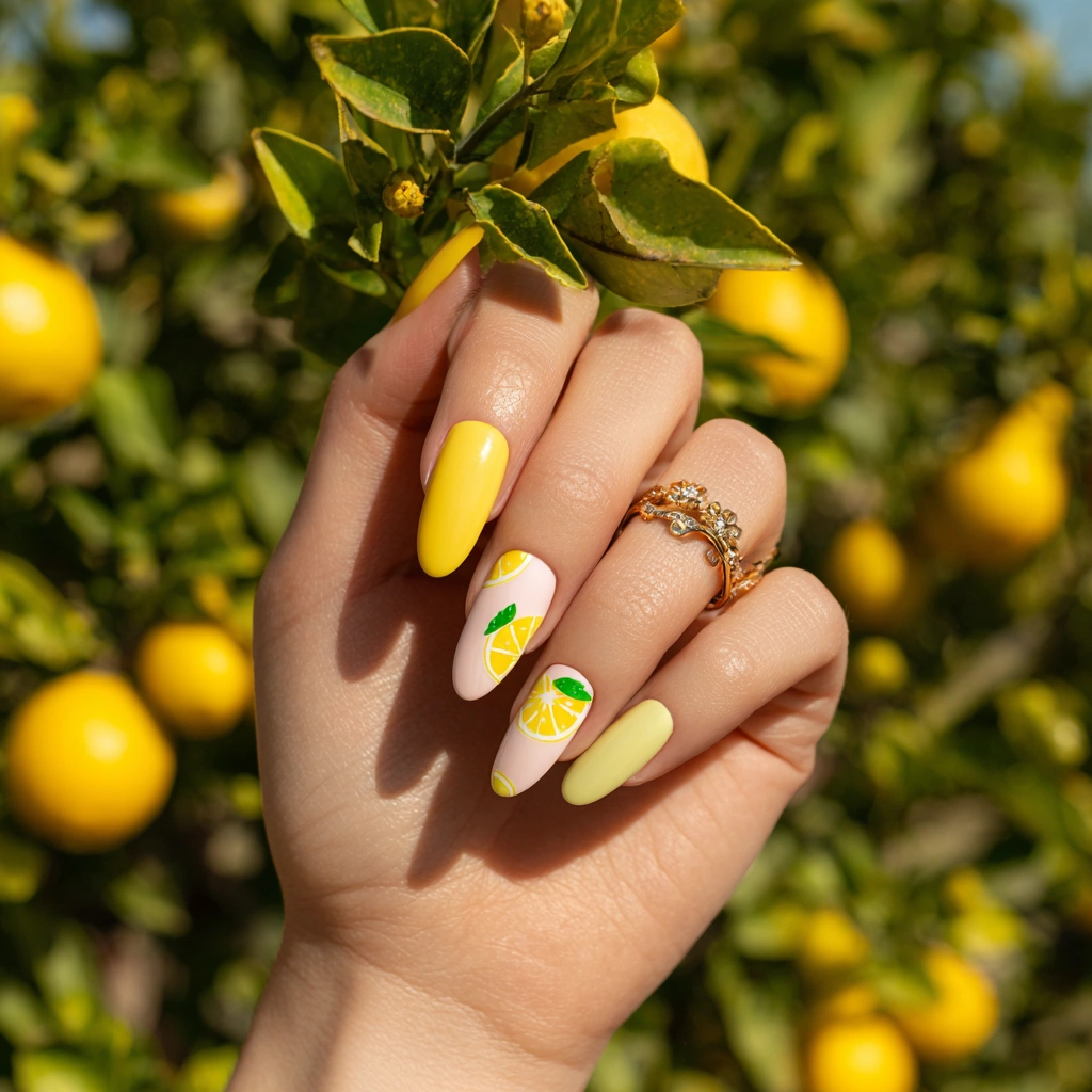 Lemon Zest Nails