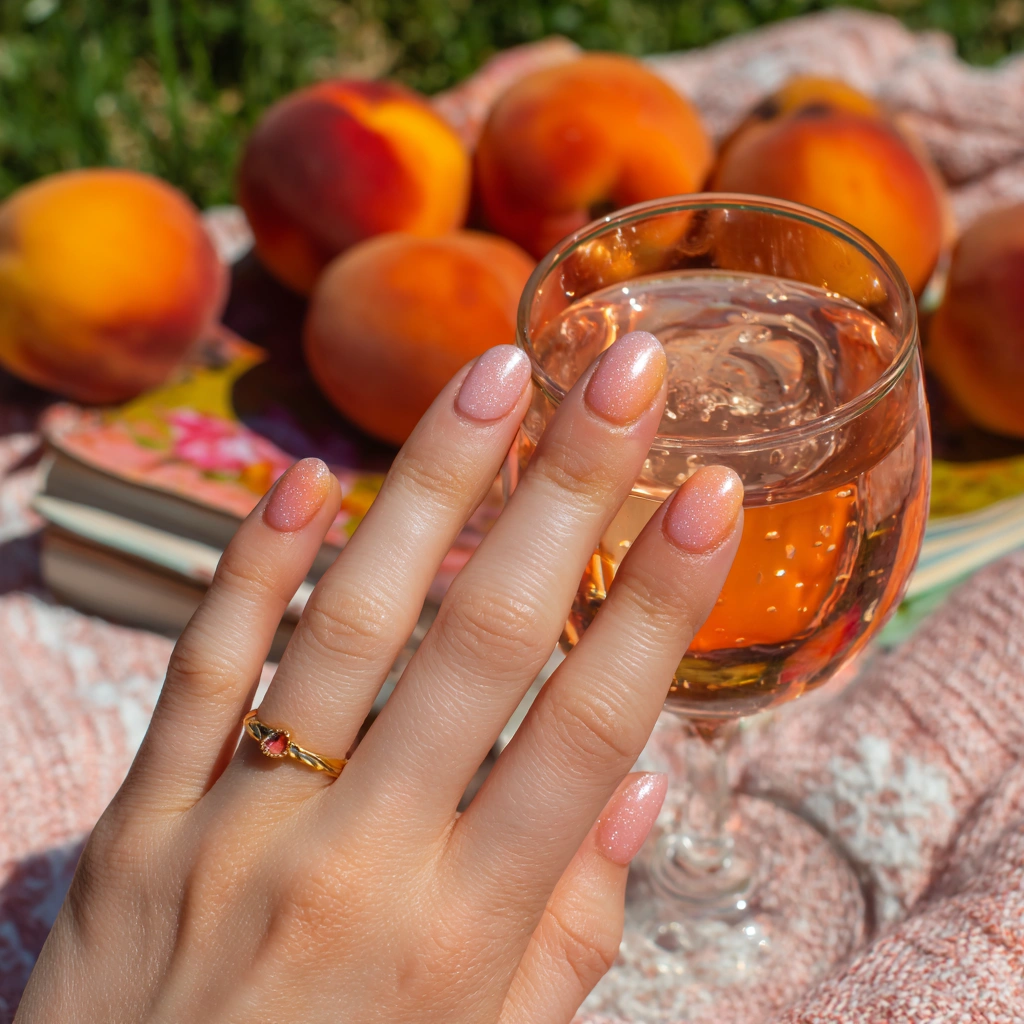 Peach Fizz Nails