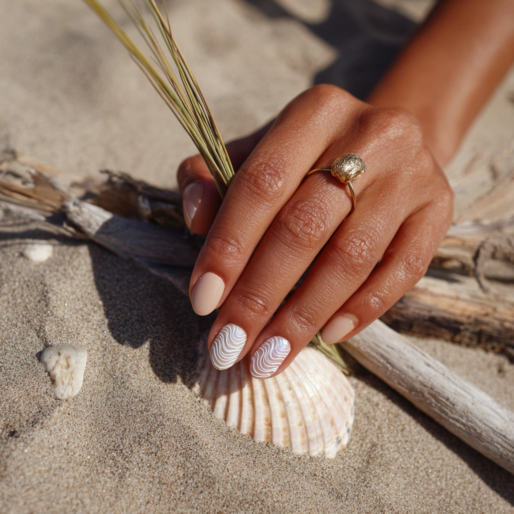 Sandy Shoreline Nails
